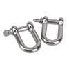 M4/M5/M8/M10/M12 304 Stainless Steel D Type Shackle Short Paragraph Rigging 1/4 Inch Shackle Hooks Boat Rigging Hardware