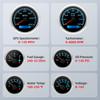 85mm Tachometer GPS Speedometer for Car Boat Multi-functional Gauges Kit with Sensor 52mm Water Temp Volt Oil Press Fuel Meter