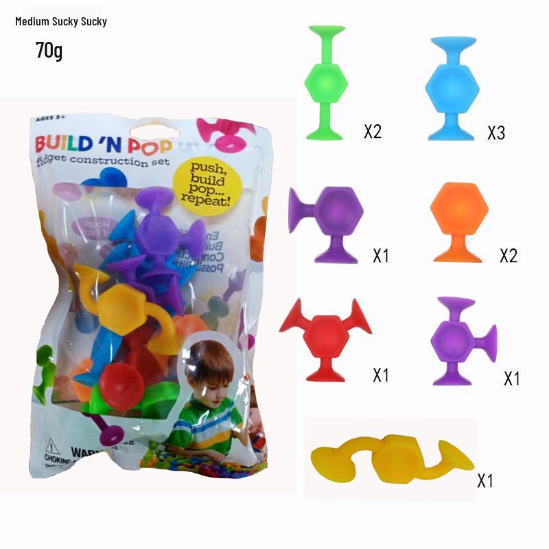 Sticky Suction Cup Building Blocks: Versatile DIY Educational Toys for Kids
