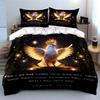 Divine Inspiration Three-Piece Set Kid'S And Adults' Bedroom Decor, Exquisite Three-Piece Bedding Set Gift