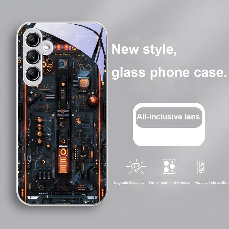 

Mechanical Device For Samsung Galaxy A01 02 03 Core A04 A14 4G A13 54 34 31 20 25 23 22 5G S21 Ultra S20 Glass Phone Case Samsung A10