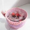 Self-spinning Fruit Washing Bowl Large Capacity Self-Rotating Fruit Cleaner  Healthy Eating