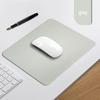 High-Quality White PU Leather Mouse Pad: Dirt-Resistant, Printable, and Round Design