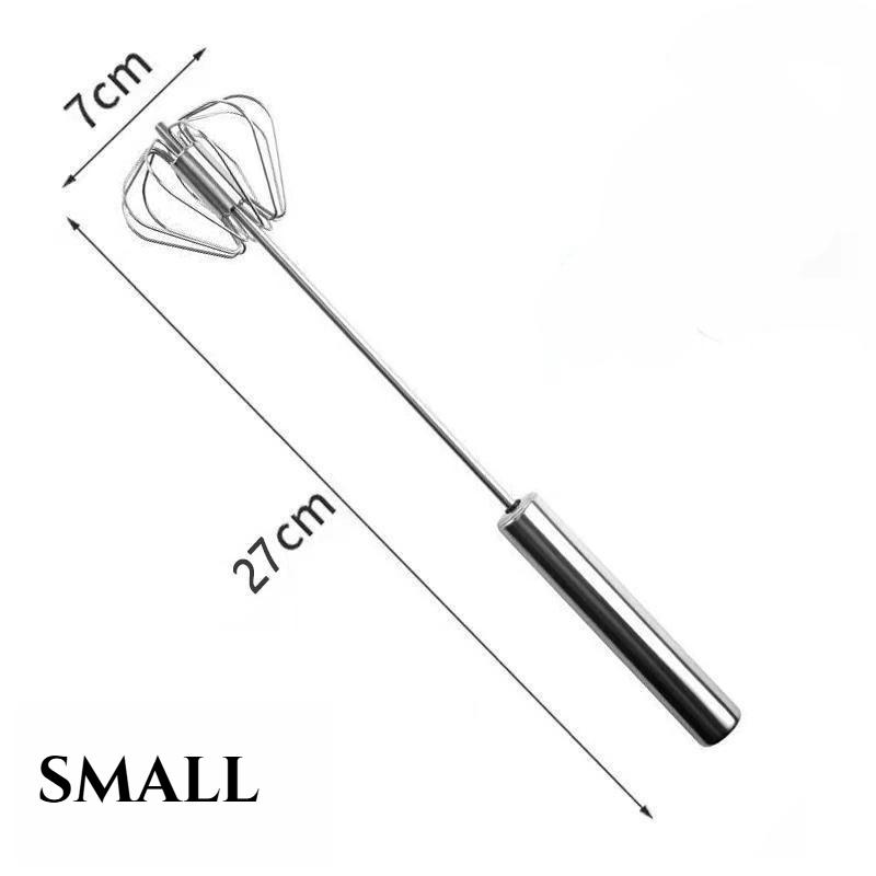 

Stainless Steel Handheld Semi Automatic Egg Beater Whisk Cream Mixer Baking Tool for Home Kitchen