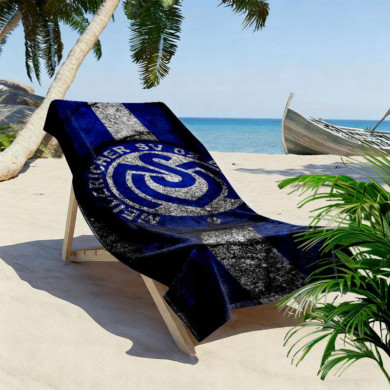 MSV Duisburg Print Strandtuch, Großes Weiches Schnelltrocknendes Handtuch für Strand Camping Schwimmen