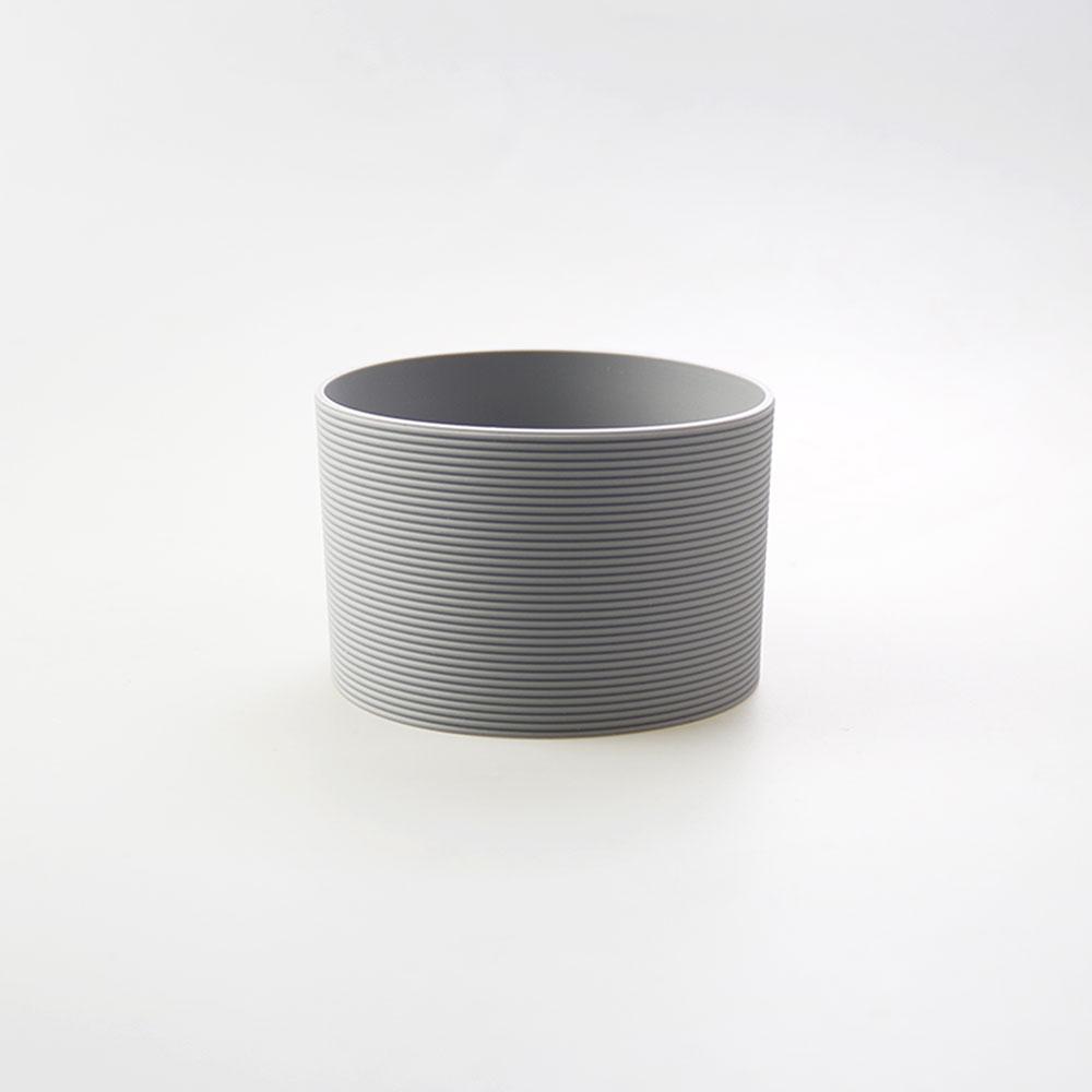 16 Colores 7.5CM Silicona Vidrio Taza Antideslizante Funda para Taza Aislamiento Antideslizante Cubierta Protectora 75MM Tapa de Taza con Raya Horizontal