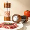 Starry Sky Wooden Pepper Mill - Transparent Acrylic Manual Grinder for Sichuan Pepper, Black Pepper, Sea Salt, and Rose.