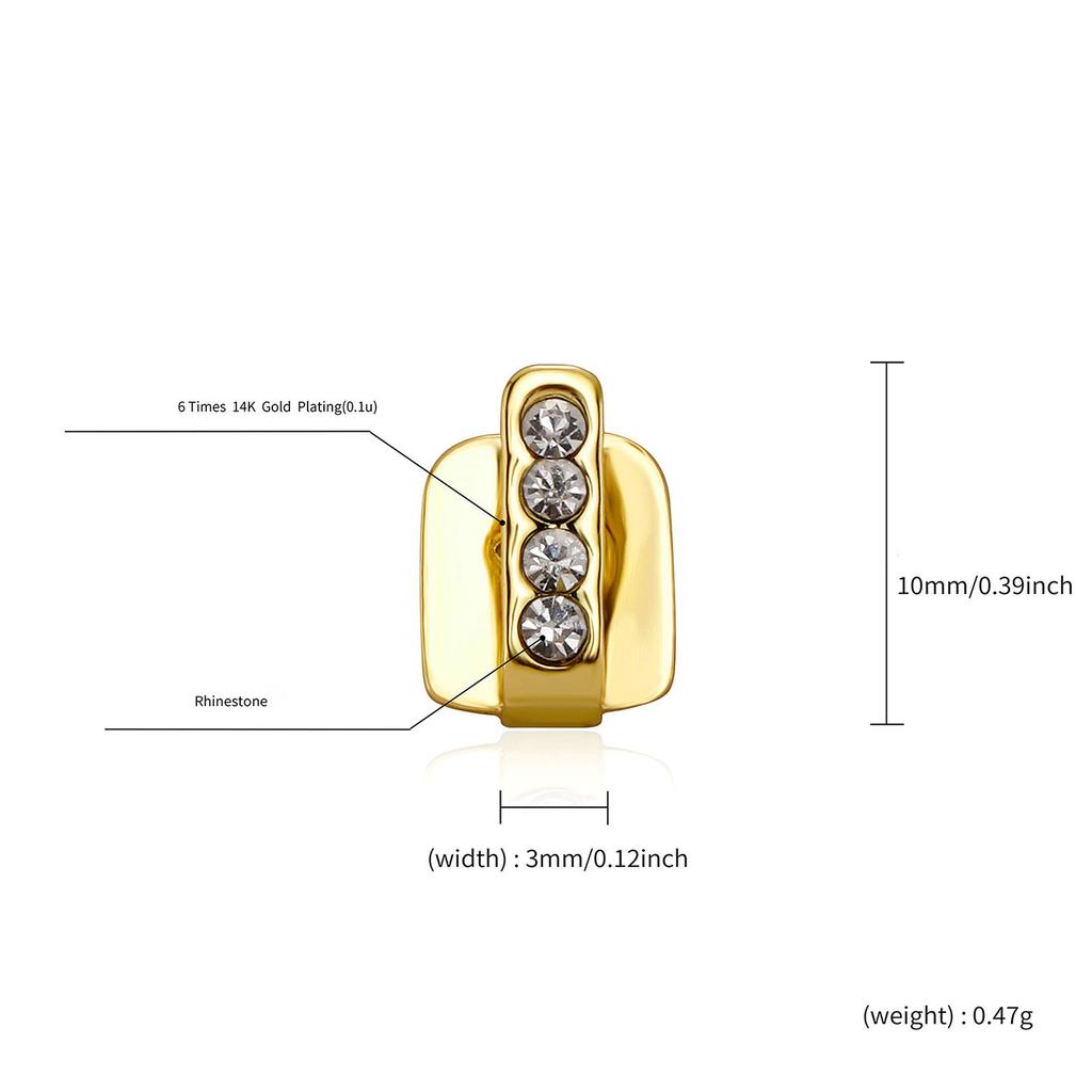 Modne pionowe zęby Grillz Modne pionowe Grillz Unikalna biżuteria na zęby dla osób podążających za modą