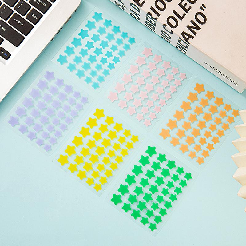 40Pcs/Set Colorful Star Shaped Acne Patches Skincare Stickers Facial Spots Makeup Tools