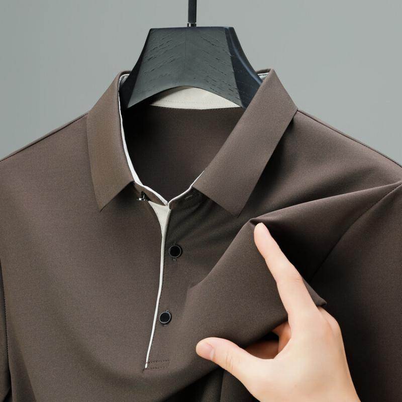 Summer New Men'S Short-Sleeve T-Shirt POLO Shirt Business Casual Fashion Versatile Short-Sleeve Tee For Middle-Aged Men