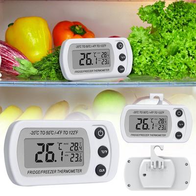 Frigorífico y congelador a prueba de agua, refrigerador con pantalla LCD grande, soporte y parte posterior magnética, para habitación, cocina, color blanco