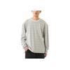 Vans X Sandy Liang Color-Block Striped Crew Neck Long Sleeve T-Shirt Men Tops Oatmeal-Grey VN0A7SDSYT4