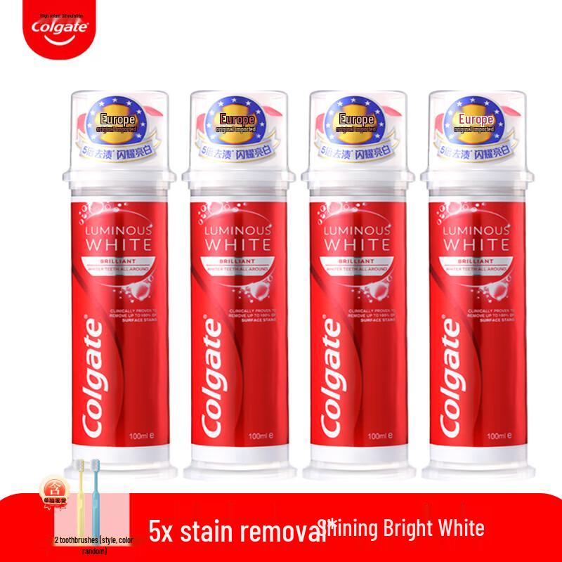 Colgate European Whitening Toothpaste Pump 4-Pack