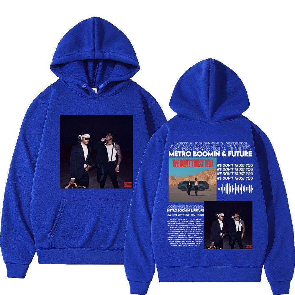 Sudadera con capucha de doble cara para hombre y mujer del rapero Metro Boomin