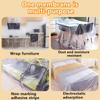 1PC 20m/787.4in Tape and Drape,  Pre-Taped Masking Film, Adhesive Plastic Painting Drop Film, Multi Use Paint Masking Paper