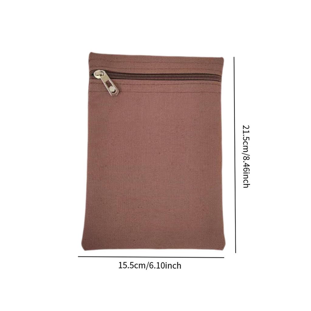 Sweatshirt Hoodie Inside Pocket Secure Zipper Pouch Canvas Sew Accessories for Jacket Travel Storage Solution