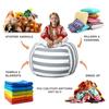 Striped Children's Plush Toy Storage Bag Large Capacity Stuffed Animal Chair New Travel Bag