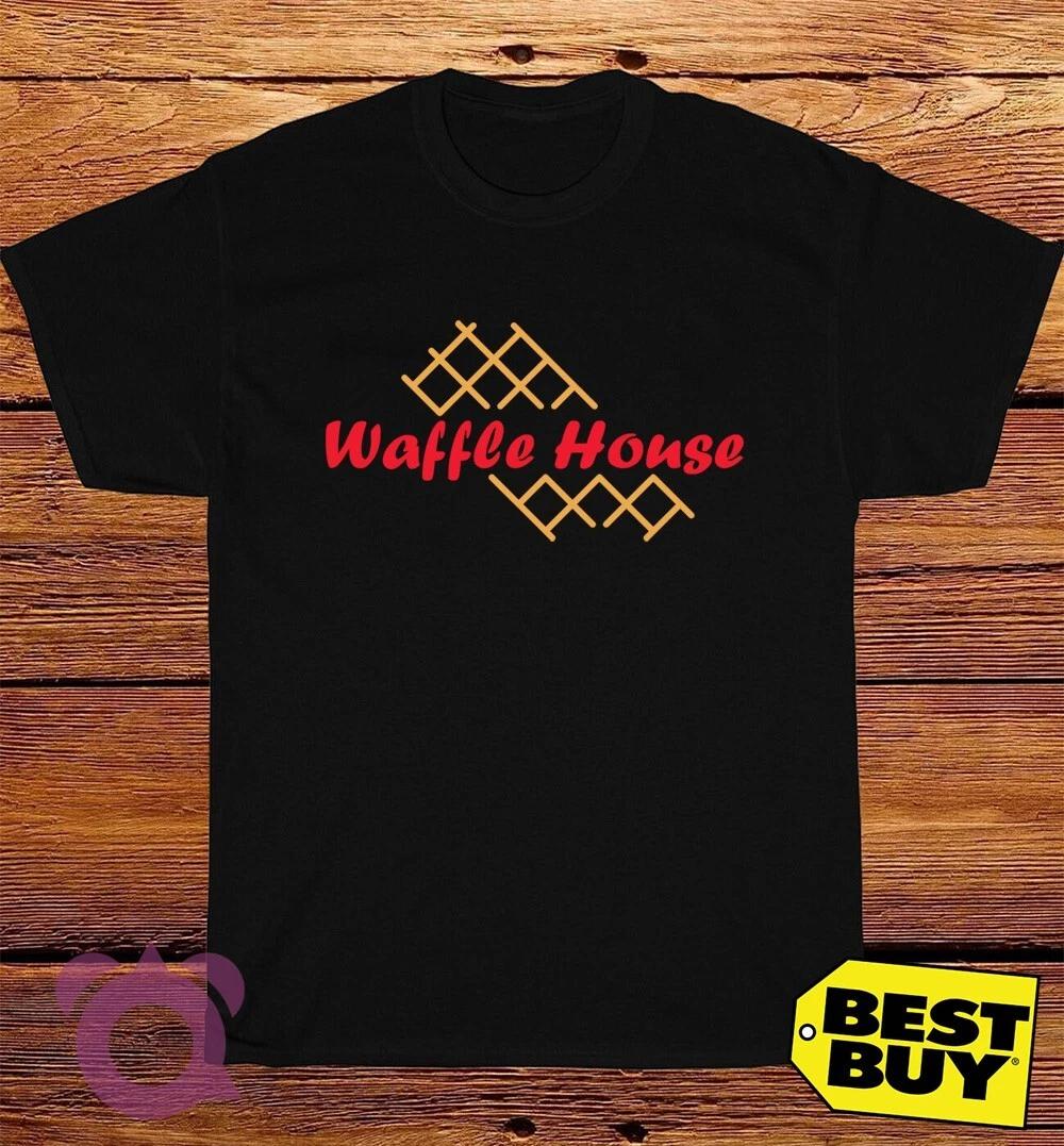 New Waffle House Logo American Funny T-Shirt Size S to 5XL M