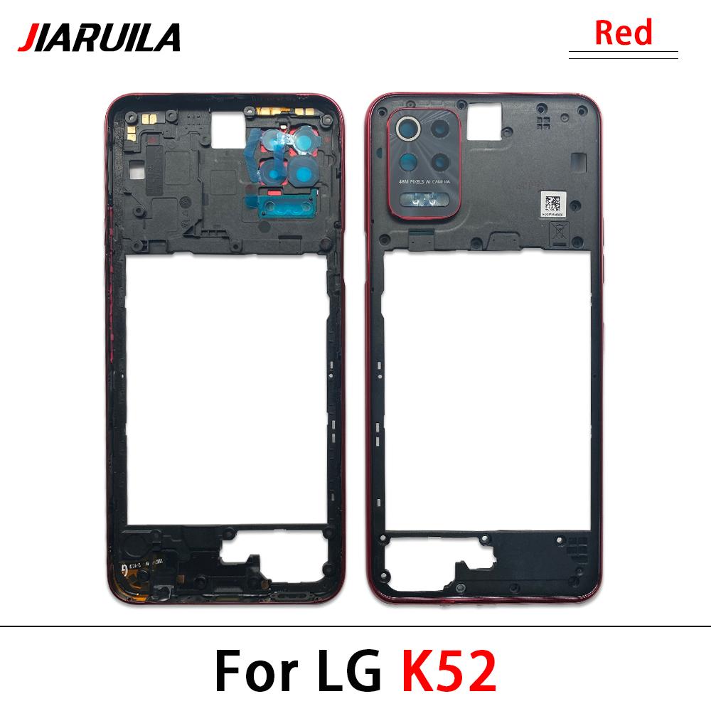 10Pcs\Lot Great Middle Frame Holder Housing Replacement Repair Part For LG K42 K52 K62 K61 Middle Frame With Glass Lens