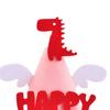 Happy Birthday Hat Dinosaurs Whales Bright Color No Deformation Adorable Adult Children Birthday Felt Hat Party Supplies