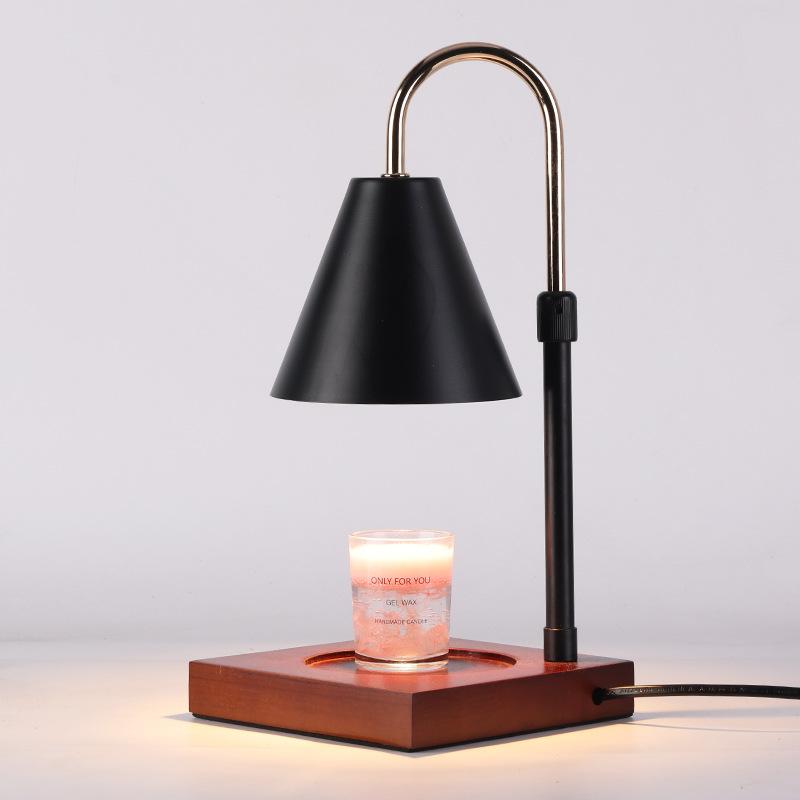 Fragrance Lamp Melting Wax Lamp Fragrance Candle Melting Candle Lamp Bedside Wooden Lifting Rod Small Night Lamp Table Lamp