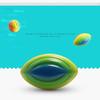 Spiral Foam Football Indoor Outdoor Football Kids Outdoor Sports Toy