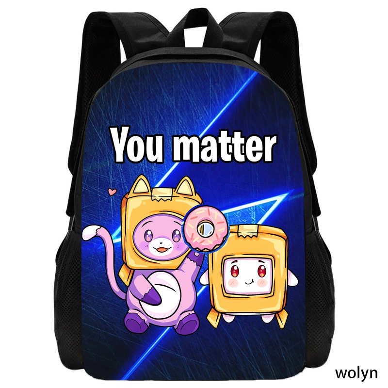 LankyBox Rucksack Schultaschen für Mädchen Jungen ,Cartoon Kinderrucksack für die Schule ,Leichtgewichtige Anime Spiel Kindertaschen, Bestes Geschenk