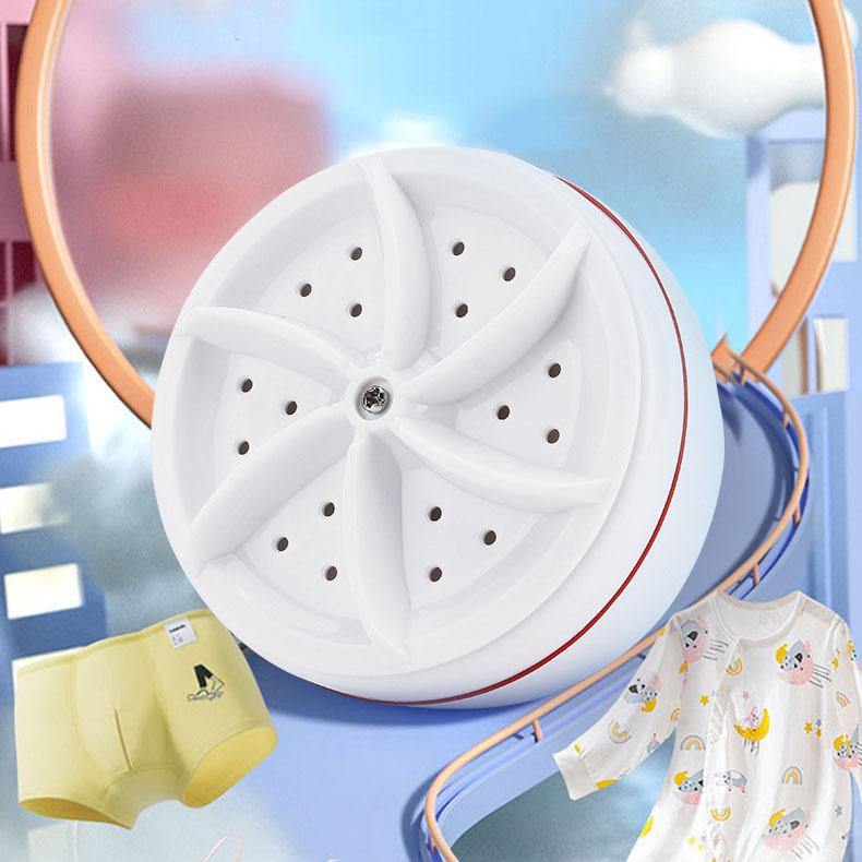 USB Plug-in Portable Mini Washing Machine Turbo Bubble Rotary Lightweight Washer Underwear & Socks Cleaning for The Lazy