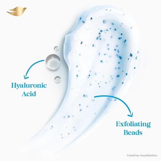 DOVE Exfoliating Bodywash with Triple Hydration Serum, 825ml