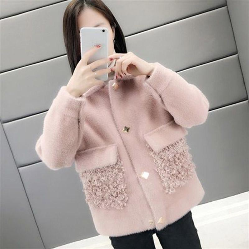 

Женская одежда, теплая ветровка с длинными рукавами, шерстяное пальто большого размера на осень и зиму, большой размер L