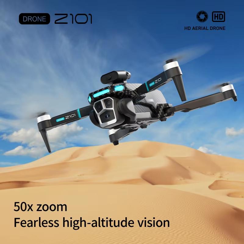 New Z101 Drone Long Endurance 8K ESC HD Aerial Photography WIFI FPV Brushless Quadcopter Optical Flow Obstacle Avoidance Helicopter Gift for Children