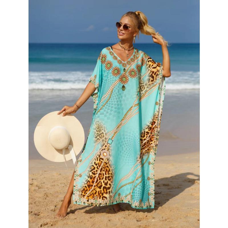 Damskie narzutki plażowe Czeska sukienka plażowa Sukienki w dużych rozmiarach