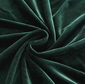 Decorative Pillowcase, Velvet, Bottle Green