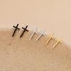 Stainless Steel Cross Stud Earrings - Fashion Jewelry