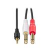Audio-Technica Stereo Cable AT-MI62/1.5 3.5mm Stereo Mini Plug To 6.3mm Mono Standard Plug X2 1.5m AUX Audio Adapter