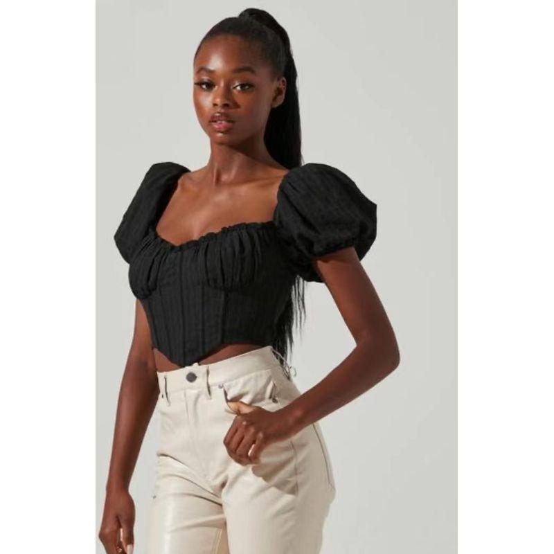 

Age-Reducing Summer Dopamine Elastic Zipper Slim Fit Fishbone Temperament Black(High quality) L