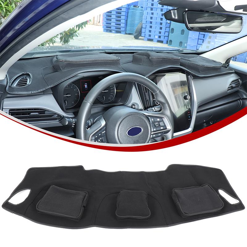 For Subaru Crosstrek 2024-2025 For Subaru WRX + Car Dashboard Sunscreen Pad with Zipper Storage Bag Interior Car Accessories For Crosstrek
