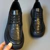 2025 Men's New Business Casual Board Shoes Round Head Fashion British Versatile Breathable Soft-soled Leather Shoes Dress Super Soft