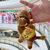 Non-Toxic 14Cm Cute Camel Plush Keychains Pendant Keychian Plush Toy Kawaii Backpack Decoration Animal Simulation Stuffed Doll Bag Decor