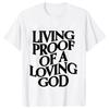 Unisex Summer Live Proof of A Loving God Print Y2k Tshirt Unisex Religious Christian Cross Jesus Short Sleeved Tees Loose Tops