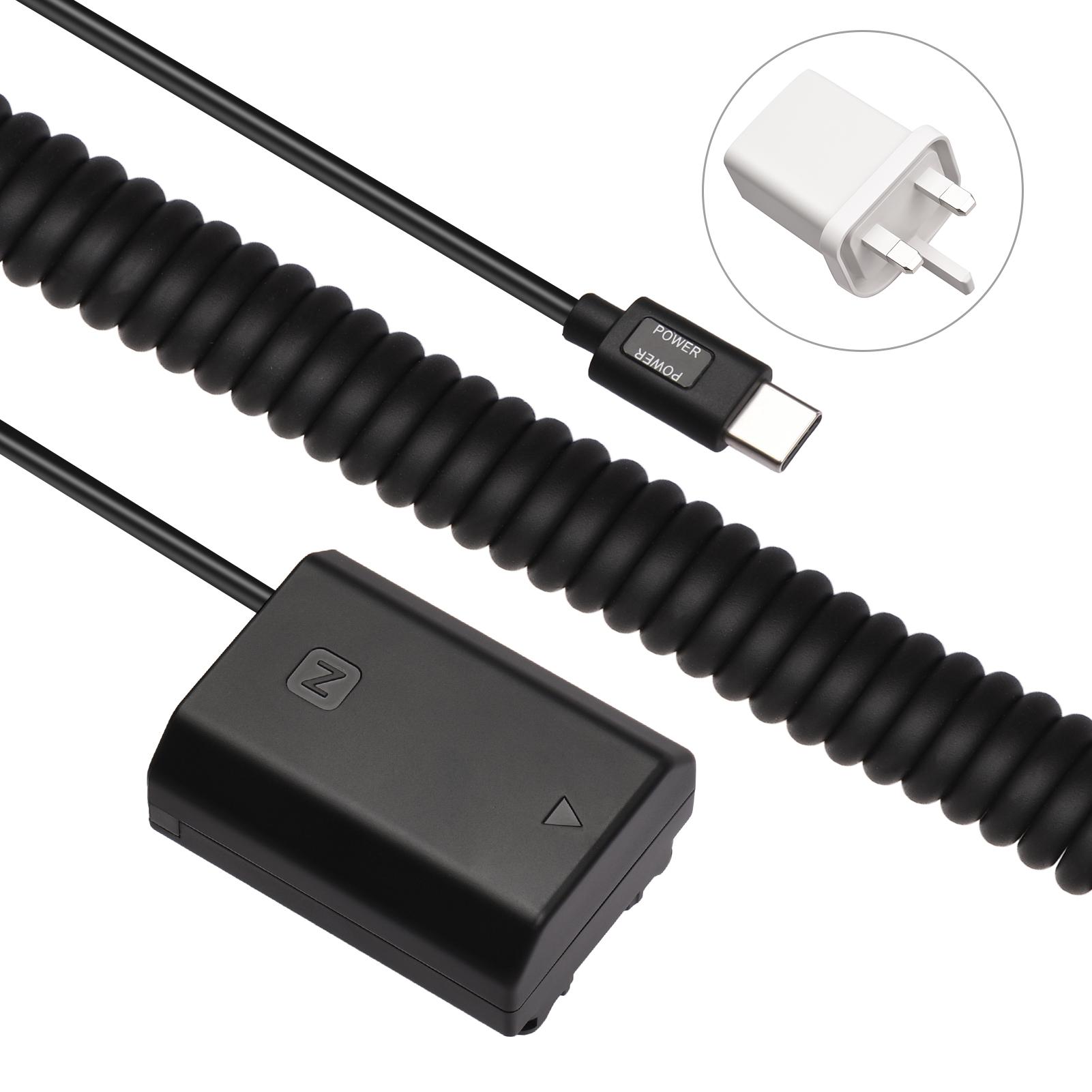 

Andoer Type C NP-FZ100-пустышка аккумулятора, переходник постоянного тока, 20 Вт, замена адаптера PD для Sony Alpha A7S III UK Plug