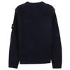 Stone Island Sweater Kids Logo Embroidered Round Neck Pullover Kids sweater Navy-Blue 7616505A3-V0020