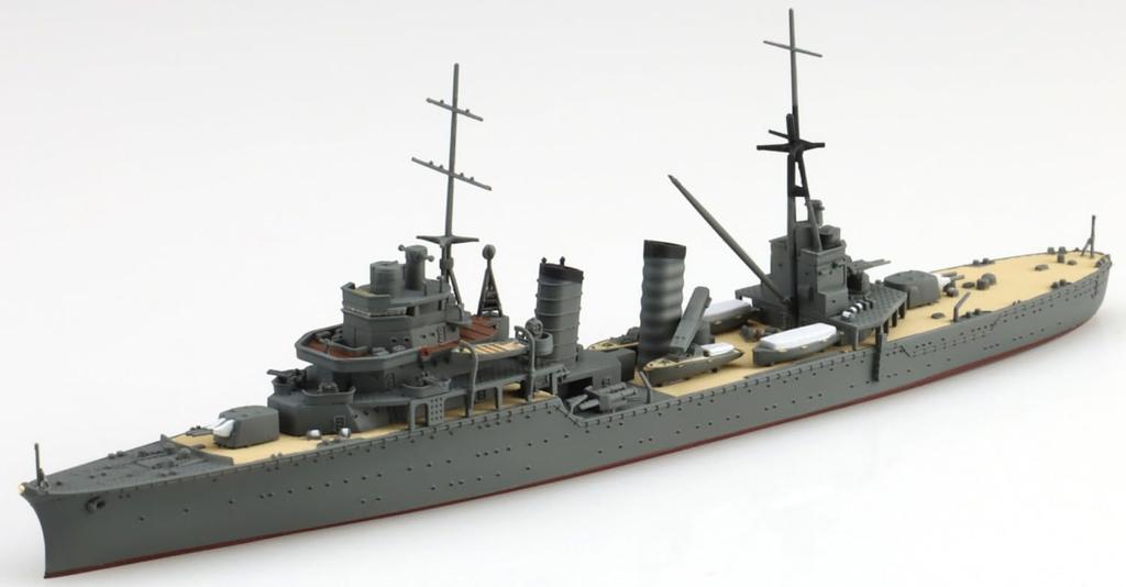 Aoshima Bunka Kyozai 1/700 Waterline Series No. 356 Japanese Navy Light Cruiser Kashii Plastic Model Ship