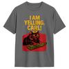 I Am Yelling Carl Screaming Cat Meme T Shirt Harajuku Tshirts Shortsleeve Vintage Tops Summer 100 Cotton 4xl 5xl 6xl Tees