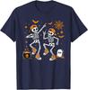 Halloween Dancing Skeletons Spooky Season Men Women T-Shirt