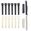 34Pcs Guitar Accessory Kit Guitar Picks Capo Acoustic Guitar Strings Bridge Pins Bone Strings