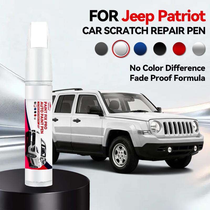 Fahrzeug zur exklusiven Nutzung Für Jeep Patriot Autolack Reparaturstift Ausbesserungsstift Kratzerentferner DIY Auto Zubehör Rot Schwarz PX8 Weiß