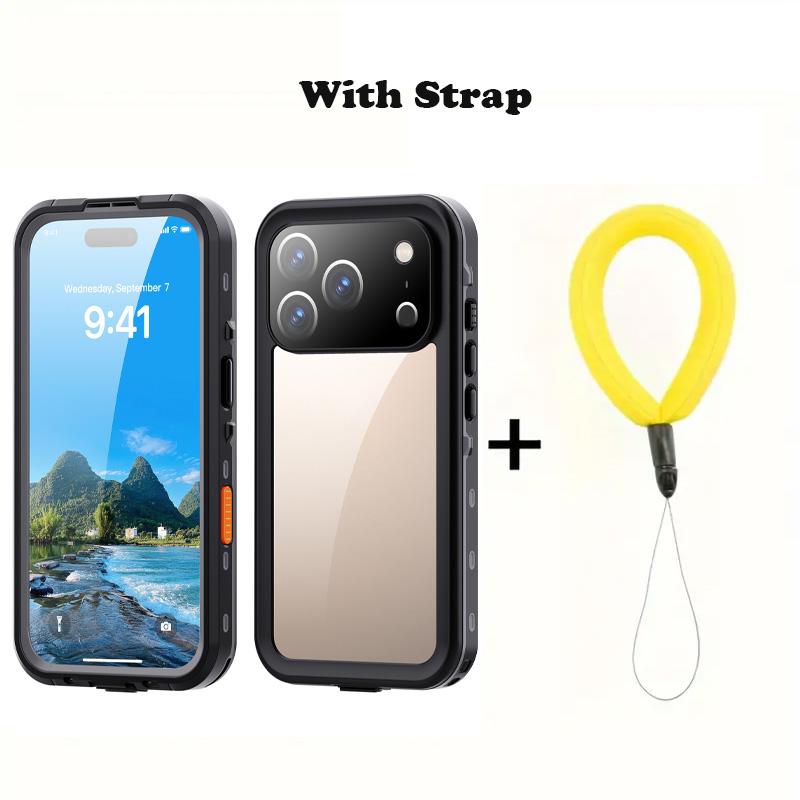 Shellbox-Compatible with IPhone 17 Pro Max /17 Pro/ Air /17, Transparent Shockproof and Dustproof IP68 Waterproof Phone Case
