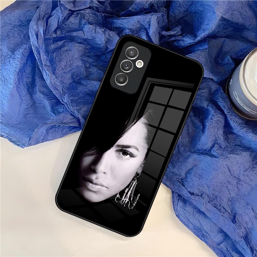 A-Aaliyah Hip Hop Music Phone Case for Samsung Galaxy S24 S23 S22 S21 S20 A24 A34 A54 A53 Note20 M54 Fe Ultra Plus Glass