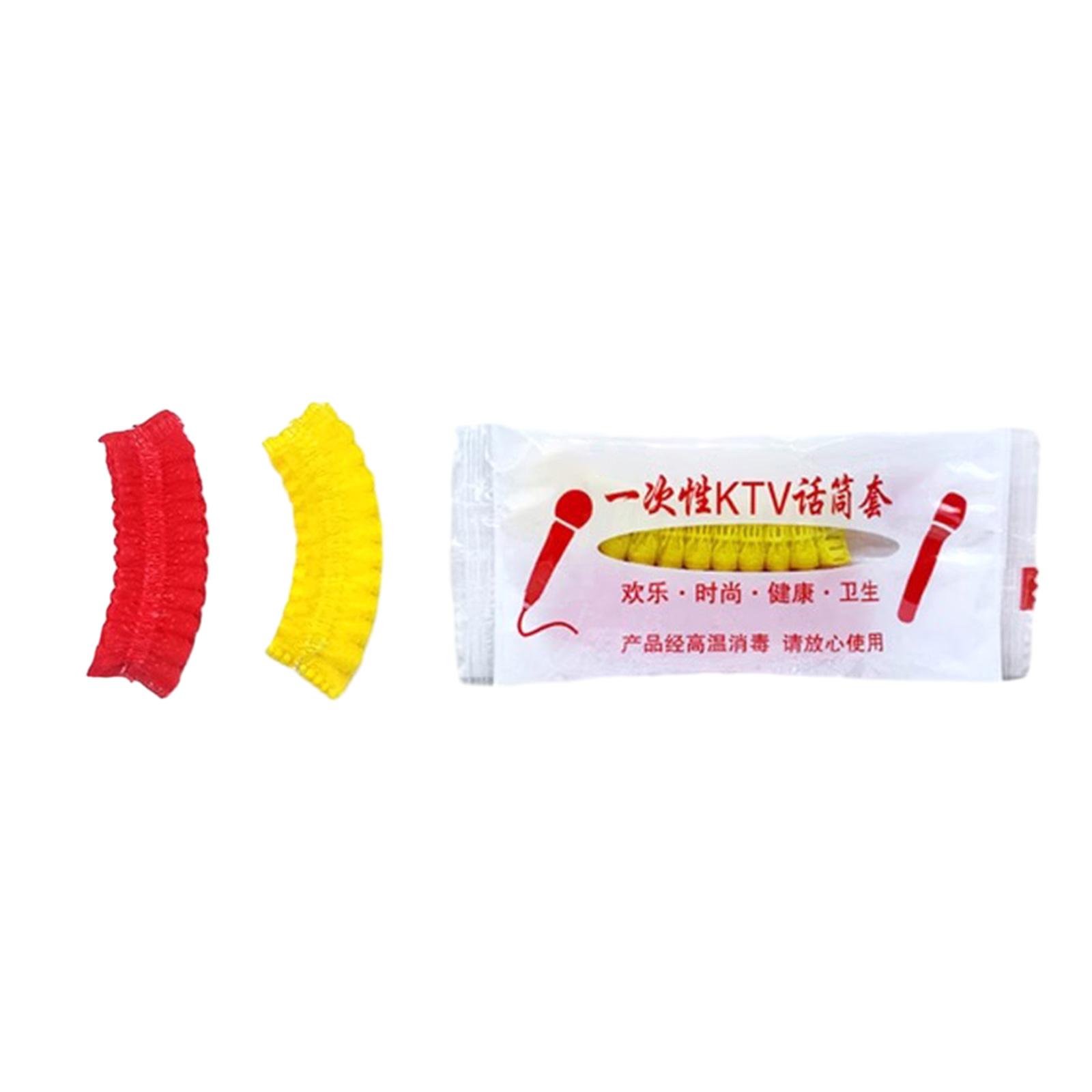 

Pack of 100 Protector Covers for Most Handheld Microphones Home Stage Performance Disposable Mic Covers Windscreen Cap A